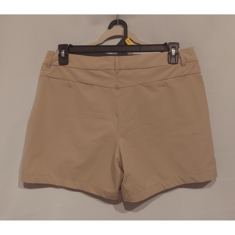 Willit Womens Khaki 4.5" Quick Dry Outdoor Casual Golf Shorts UPF50+ Size 12 - Picture 3 of 11